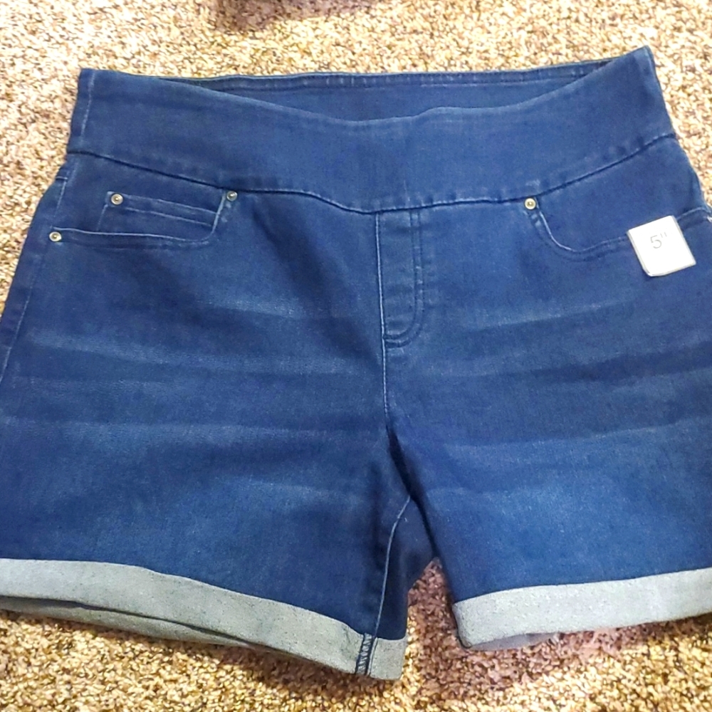 Stretchy Denim Shorts